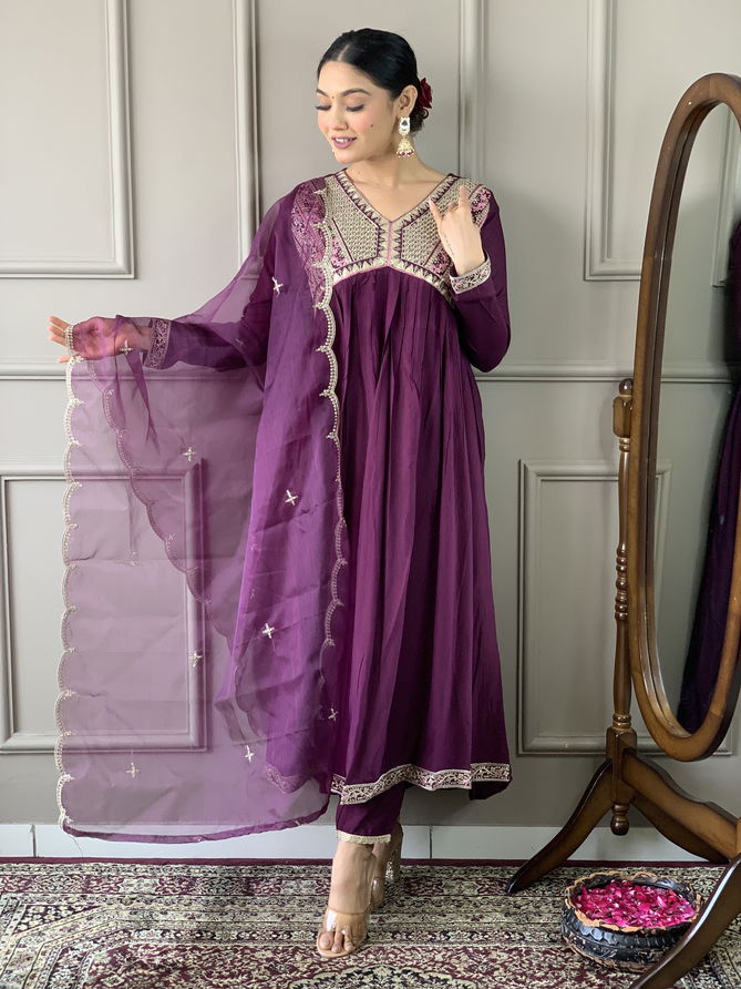 KF 436 Kalaai Viscose Embroidery Long Kurti With Bottom Dupatta Wholesale Shop In Surat